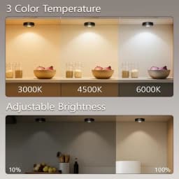 RGB 12 Color Night Light Wireless Remote Control Type-c Rechargeable Light Powered Cabinet Light for Kitchen Wardrobe Bedroom