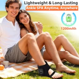 Wireless Air Pressure Foot Ankle Massager Electric Heating Vibration Massage Wrist Brace Airbag Compression Foot Muscle Relax