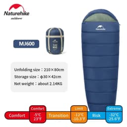 Naturehike Camping Sleeping Bag MJ PRO Ultralight Waterproof Mummy 4 Season Backpacking Sleeping Bags Outdoor Traveling Hiking