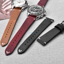 Quick Release Crazy Horse Leather Watch Band 18mm 20mm 22mm Brown Leather Watch Bracelet Men Women for Seiko Omega Huawei Belt