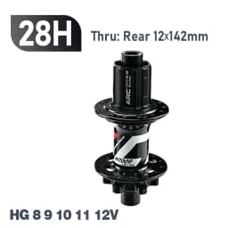 ARC MT009 Rear Hub 4in1 BOOST 10x135 12x142 12x148 MTB XC Gravel E Bike Bicycle Hub 28H 32H HG XD MS-Micro Spline 12V 6 Pawl