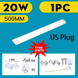 Led Tube Light 85-265V Led Bar Lamp Under Cabinets Lamp Tube Ceiling Wall Lamps Home Indoor Lighting Fixture For Kitchen Bedroom