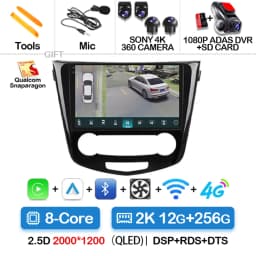 Android 15 Car Radio For Nissan Qashqai 2 J11 X-Trail T32 Rogue 2013-2021 QLED BT GPS DSP 4G LTE Autoradio Navigation 5G WIFI