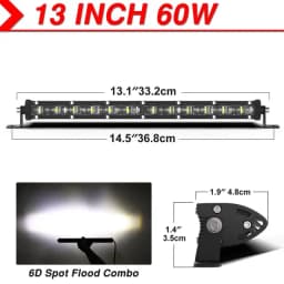 NAOEVO 4x4 Off road Led Light Bar Super Slim 120W 12V 24V 7 12 inch Driving Fog LED Work Lamp For Auto ATV SUV Tractor Boat Jeep