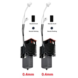 Nano-Coating Upgraded Hotend For Snapmaker U1 Hot End 0.2 0.4 0.6 0.8mm 24V48w Ceramic Block Kit High Flow J Head For u1 printer