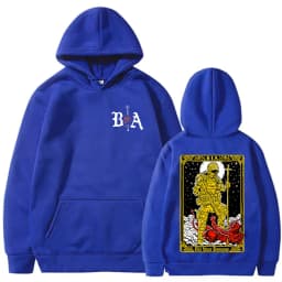 Demons Skeleton Brothers in Arms Double Sided Printed Hoodies Men's Clothing Fashion Sweatshirt Oversized Long Sleeve Pullovers