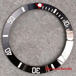 38mm X 30.6mm Watch Bezel Insert Ceramic Mods Replacement Fit For 40mm Automatic GMT SUB SKX 007 Repair Accessories Case Ring