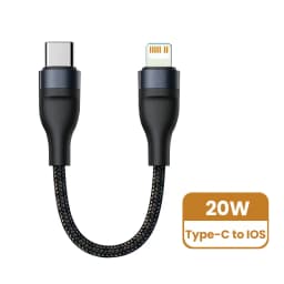 Olaf 25cm USB Type C To USB C Fast Charging Cable USB IOS Data Cable For Power Bank Protable Type-C Short Data Wire Cable