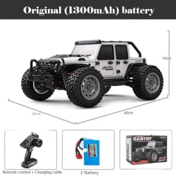 50 or 80KM/H Rc Cars 1/16 Off Drift Road 4WD with LED 2.4G Waterproof Remote Control Monster Truck for Adults and Kids Toy Gift