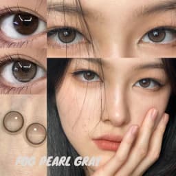 Bio-essence 1 Pair Big Eye Korean Lenses Colored Contact Lenses with Degree Myopia Lenses Green Lenses Black Lenses Prescription
