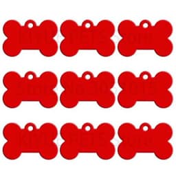 Wholesale 20 pcs Dog ID Tag Pet Bone Tags Nameplate Personalized Dog Puppy Tags Customized Dog Pet Name Phone Address No. Tag