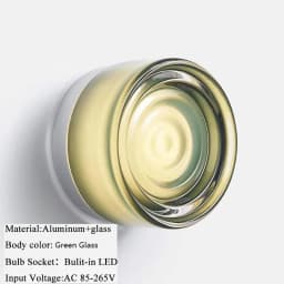 Modern Glass Round Wall Sconce Light Fixtures for Bedroom Bedside Hotel Background Decoration Led Nordic Colorful Lamp Luminaire