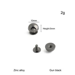 30/100/200PCS 8-20mm Mushroom Dome Bolt Metal Round Button Rivets For Handbag Clothing Decoration Screw Back Studs Accessories