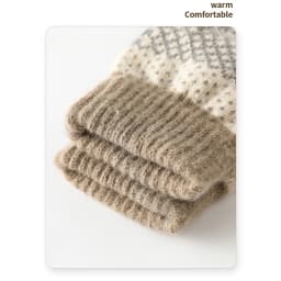 KayCrowne New Full Finger Touch Screen Gloves For Winter Grace Thick Warm Cycling Acrylic Skiing Riding Women Knitted Gloves Men