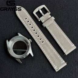 Retro 36/39mm Pilot Little Prince Watch Case Stainless Steel Sapphire Glass 20ATM Fit NH35 NH36 Movement Part Leather Strap