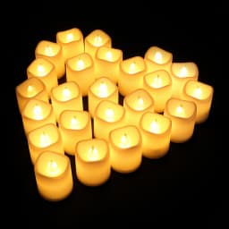 LED Candles 24/12 Pack Flameless Flickering Tea Light Warm White Candle for Party Wedding Birthday Christmas Gifts Home Decor