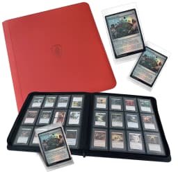 Holds 384 Toploaders | 12-Pocket | Ringless Double-Sided Pockets | Premium Top Loader Binder for Trading Cards