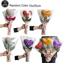 10pcs Mini Rose Flower Balloons Rose Shaped Balloons Birthday Wedding Balloon Mother's Day Decoration Baby Shower Party Supplies