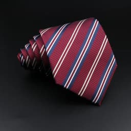 Men's Jacquard Classic Striped Tie 8cm Polyester Male Necktie For Business Wedding Party Suit Shirt Daily Wear Accessory Gift