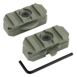 Tactical Picatinny Mount Adapter for ARC Rail Equipped ACH / Fast / MICH Combat Helmet Adjustable 360 Degrees ARC Guide Rotation