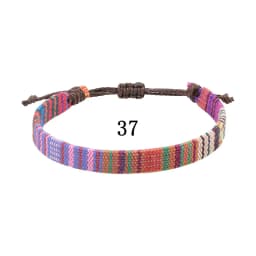 Woven Ethnic Nepal Bracelet Boho Women Men Fabric Thread Rope Hand Wrist Strap Weave Braid Wristband Luck Friendship Knot Bangle