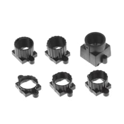 5Pcs M12 Lens Base 18mm Mounting Hole Spacing 6mm 8.5/10/12/13mm High Plastic Lens Holder PCB Board Module Lens Mount Connector