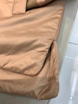 Fenggejiwo baseball jacketFLIGHT JACKET camel velvet silk jacket stand collar loose fit cotton jacket