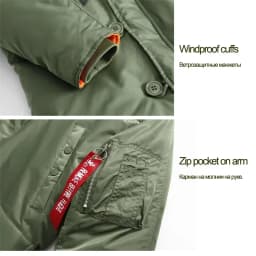 Men Outwear Jacket Coat USA SIZE Parkas Large Size Military Plus Size Fur Hood Long Waterproof Windproof New Winter Thick Parka