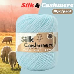 10pcs Silk Cashmere Yarn DK Double Knitting, High Quality, Soft and Warm, for Crochet and Knitting, for Christmas, Halloween, Ea