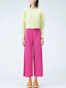 Miyake Pleated High Waisted Straight Loose Causal Pants