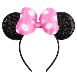 2026 New Cartoon Big Size Classic DOT Sequin Bow Headband For Women Party Girl Hairband Festival Park Trip DIY Hair Accessories