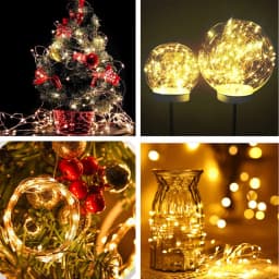Battery Box 10/5/2/1M LED Silver Wire String Lights Fairy Garland Light for Christmas Wedding Party Home Holiday Room Decoration