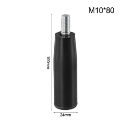 For Machinery M10*20mm 0.79in*80mm 3.94in Milling Machine Handle Industrial Equipment Handle Plastic And Metal