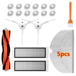 For XiaoMi Roborock S5 S50 S51 S55 S6 S60 S6 Pure Vacuum Cleaner Spare Parts HEPA Filter Mop Cloth Side / Main Brush Accessories