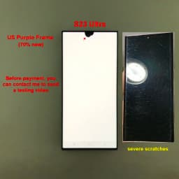 100% Testing for Samsung Galaxy S23 Ultra LCD S918E S918B/DS Display Touch Screen Digitizer Replacement with Defective Screen
