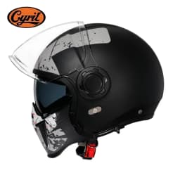 Modular Motorcycle Helmet Full Face Open Face Retro Helmets DOT ECE APPROVED CYRIL OP12A Capacete De Moto Masculino