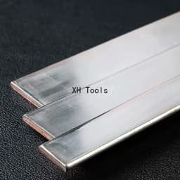 1Pcs Length 500mm T3 Tinned Copper Bar Purple Copper Flat Strip Thickness 2mm 3mm 4mm 5mm Conductive Grounding Plate Busbar