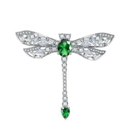 Large Size Luxury Crystal Dragonfly Brooch Colorful Rhinestone Insect Brooches Girls Cute Pins Personality Corsage Accessories