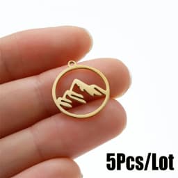 Sun Moon And Star Charm Bracelet Kit Making Supplies Diy Stainless Steel Necklace Pendant Jewelry Creation Trinket Decoration