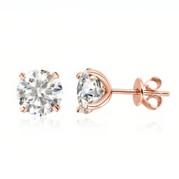 OEVAS Real 0.2CT-3CT D Color Moissanite Four Claws Stud Earrings For Women Top Quality 100% 925 Sterling Silver Wedding Jewelry