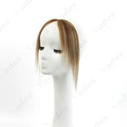 1Piece 100% Human Bangs Real Hairpiece Invisible Breathable Smooth Bangs for Women Daily Use Cover the High Hairline Sided