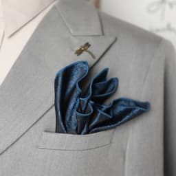 24CM Men's Flower Pocket Square Towel Polyester Jacquard Formal Handkerchief Brown Color Hanky Neckwear Shirt Accessories Cravat