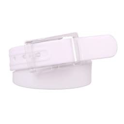 Plain Candy Colors Silicone Rubber Leather Wavy Shape Belt Plastic Buckle Cute Without Metal Belts for Men and Women Waistband