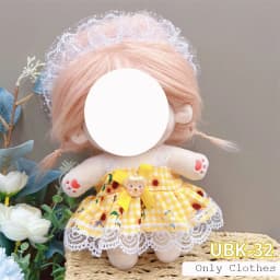 Cute Dres Jk Uniform Clothes for 20cm Cotton Plush Lolita Dress Up Clothing Skirt Fashion Casual Suit Socks Girl Toy Accessories
