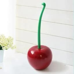 Creative Shape Household Cherry Toilet Brush Plastic Toilet Cleaning Brush Toilet Brush Plastic Necessities Seal Design Handle