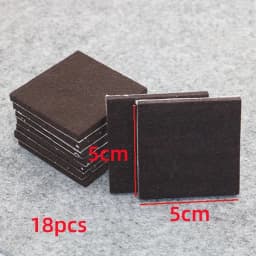 Felt Chair Leg Pads 5mm Thick Floor Scratch Protector Mat Mute Non-slip Self Adhesive Foot Pad for Furniture Accessories