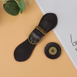 Genuine Leather Bags Clasp Metal Snap Handmade Wallet Clasp Card Pack Hasp Clasp Buckle Wallet Handbag Button Accessories