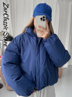 Casual Solid Women's Winter Jacket Fashion Stand Neck Full Sleeve Zip-up Cropped Padded Coats New Basic Daily Outwear 2026