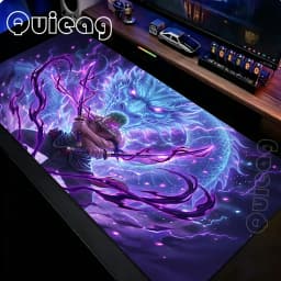 Roronoa Zoro One Piece Anime Black Mouse Pad HD Printing Gaming Mousepad PC Keyboard Carpet Non-Slip Office Non-slip Desk Mat