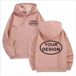 Customize Your Logo Zipper Sweatshirt For Men And Women Loose Casual Fashionable Long Sleeved Sportswear Personalized Embroidery